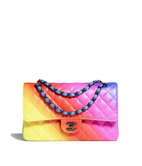 sac chanel multicolore|chanel handbags flap.